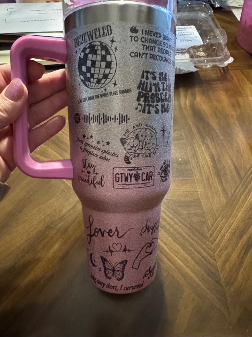 Custom Taylor Swift Eras Tour Inspired Glitter Tumbler | 40oz Insulated Cup